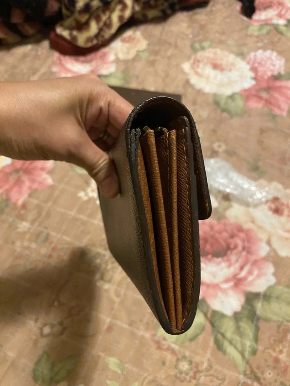 Louis Vuitton Monogram Continental Wallet in Brown and Gold - Picture 11 of 14